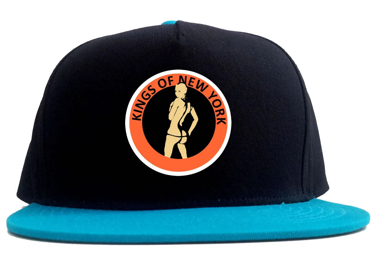 Amber Twerk Kings Of New York Logo 2 Tone Snapback Hat