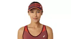 Asics Graphic Visor Red Snapper