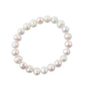 Barse Freshwater Pearl Stretch Bracelet-Medium Pearl