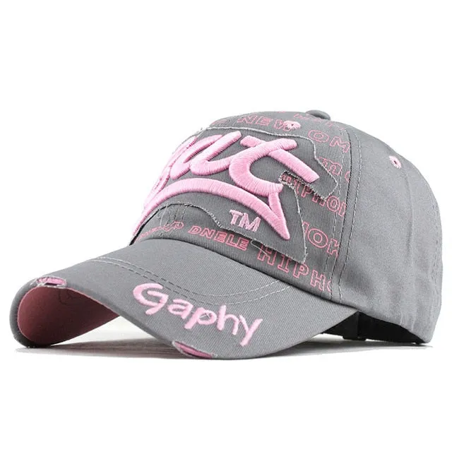 Bat Gaphy Embroidered Snapback Baseball Cap