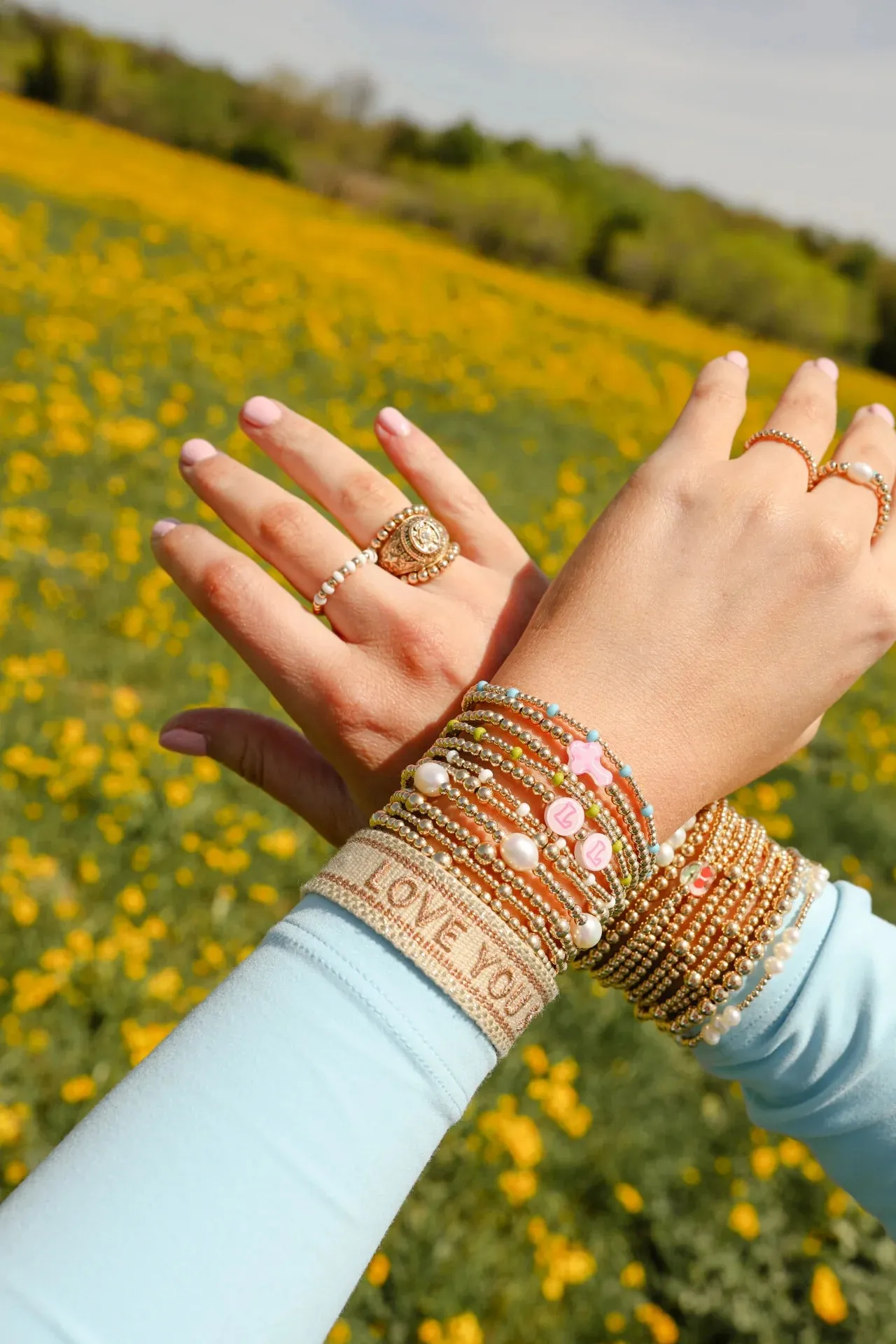 Beaded Blondes ‘Cross Bracelet’