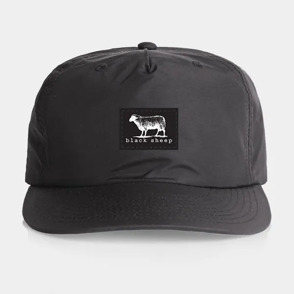 Black Sheep Nylon "Surf Cap" Snapback Hat - Coal