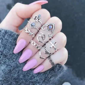 Bohemian Dreamer Ring Set 10pcs