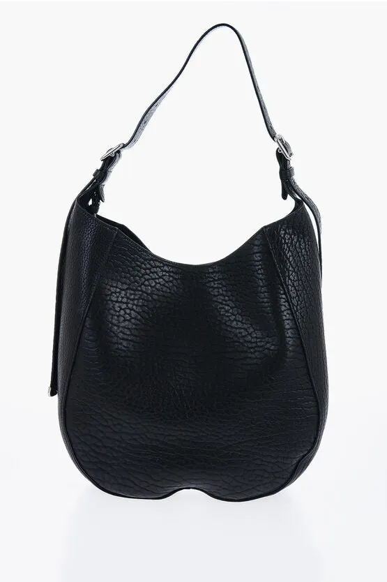 Burberry Grained Leather CHESS Bag with Removable Clutch