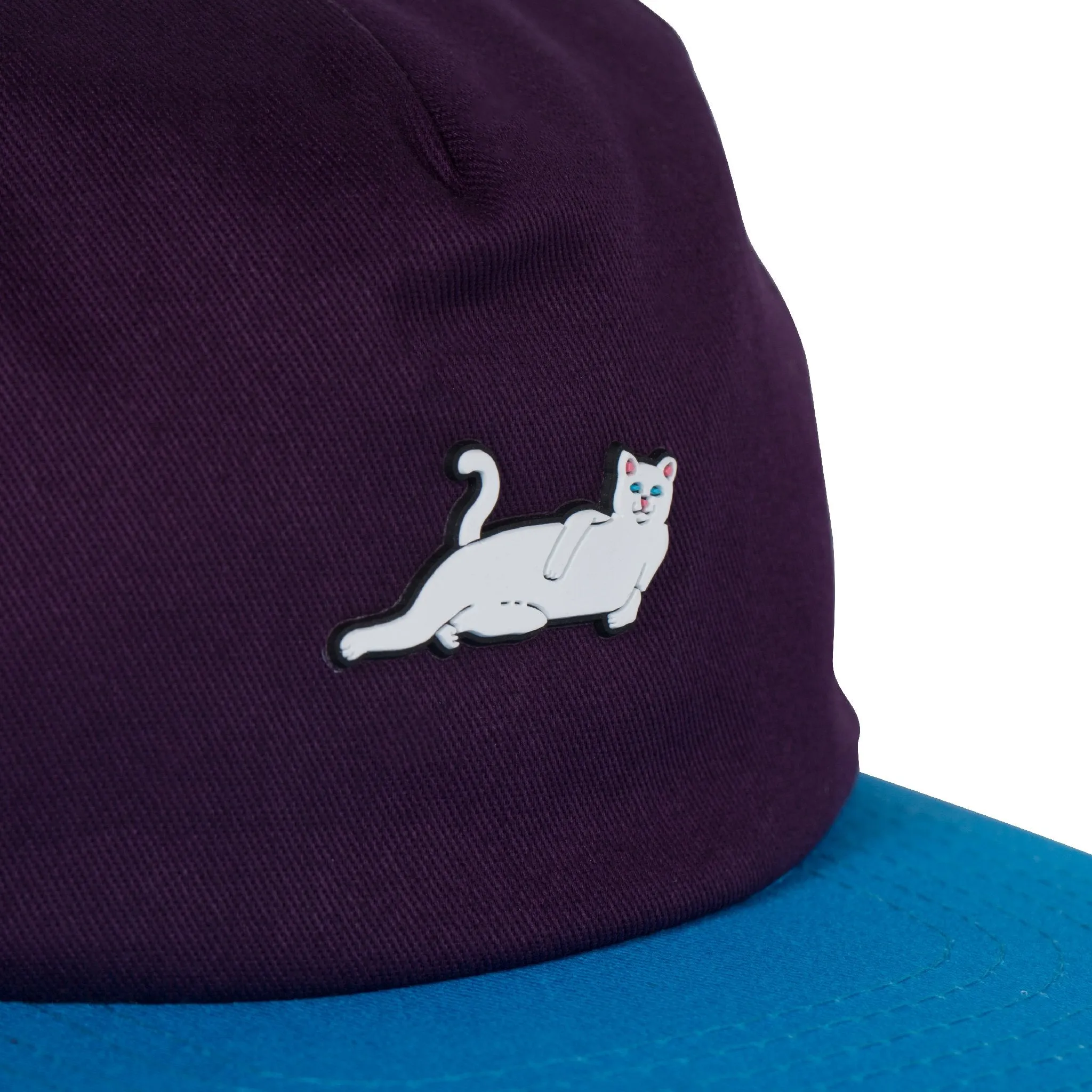 Castanza 5 Panel Snapback (Lavender / Blue)