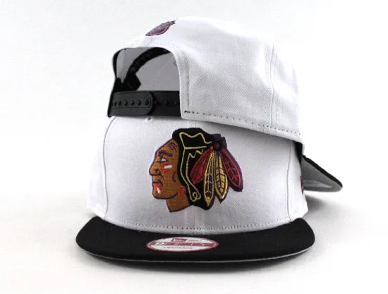 Chicago Blackhawks New Era 9Fifty Snapback hats (Air Jordan 8 VIII Retro Threepeat Gray Under Brim)