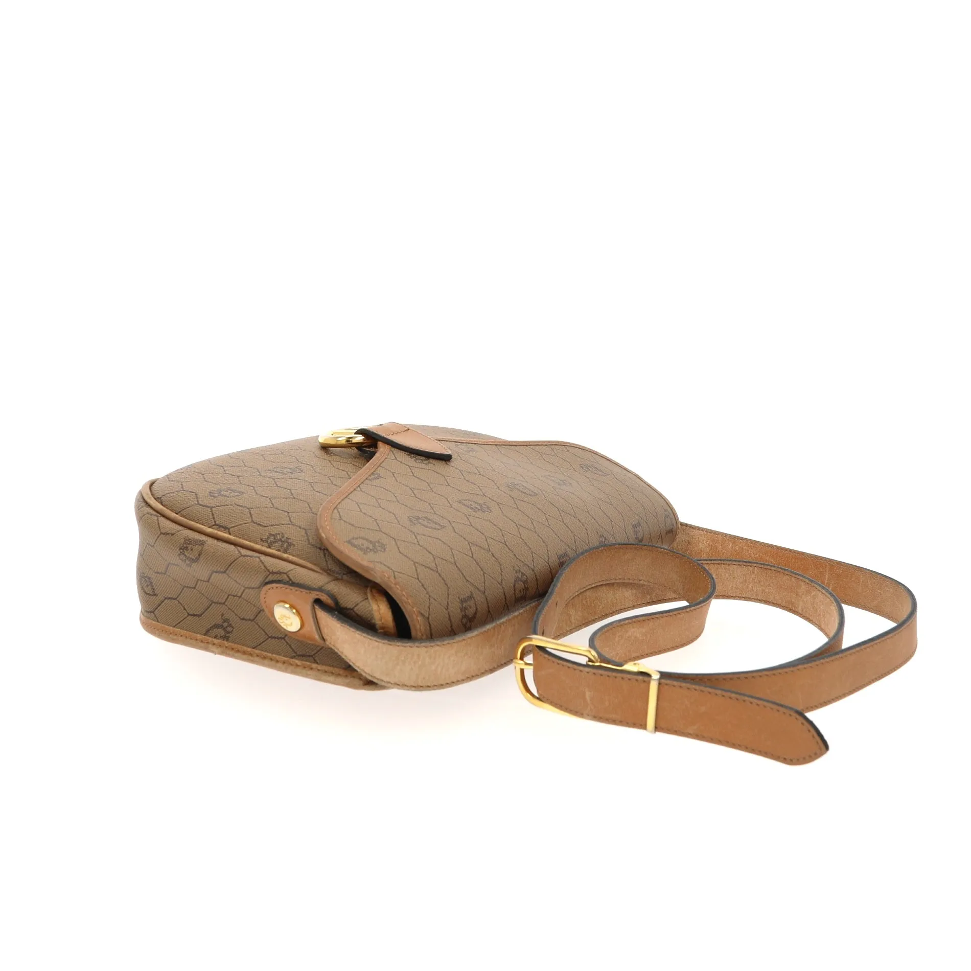 CHRISTIAN DIOR Crossbody Bag in Brown Canvas