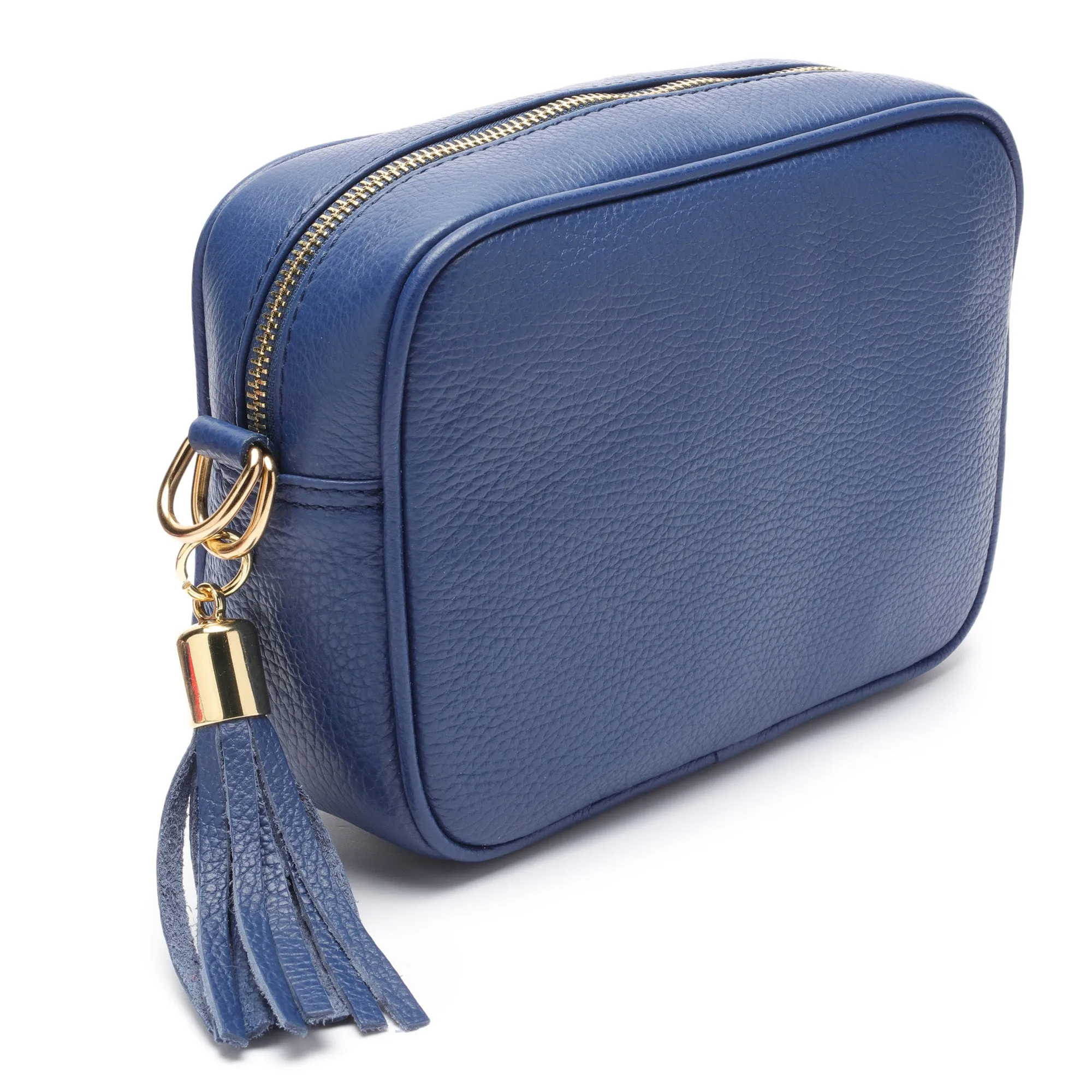 Crossbody Navy (Black/White/Gold Strap)