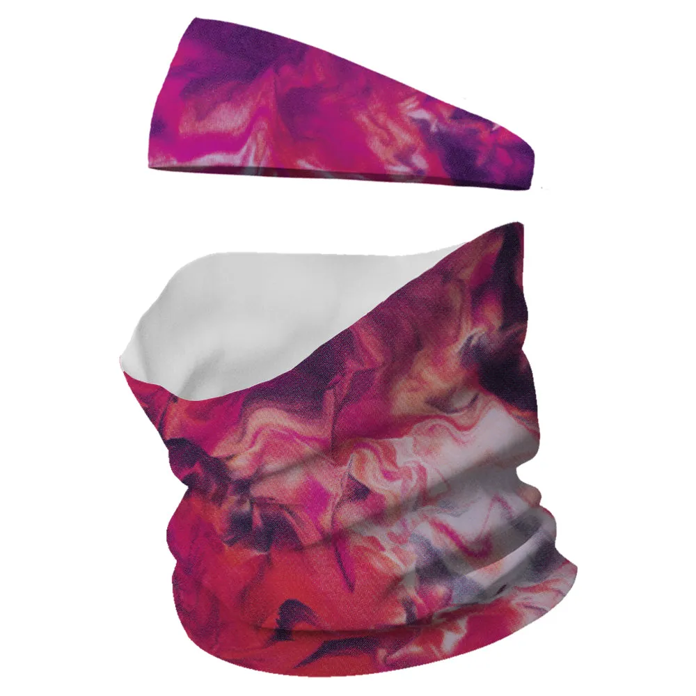 Cupid's Tie Dye Combo Pack (1 Headband & 1 Neck Gaiter)