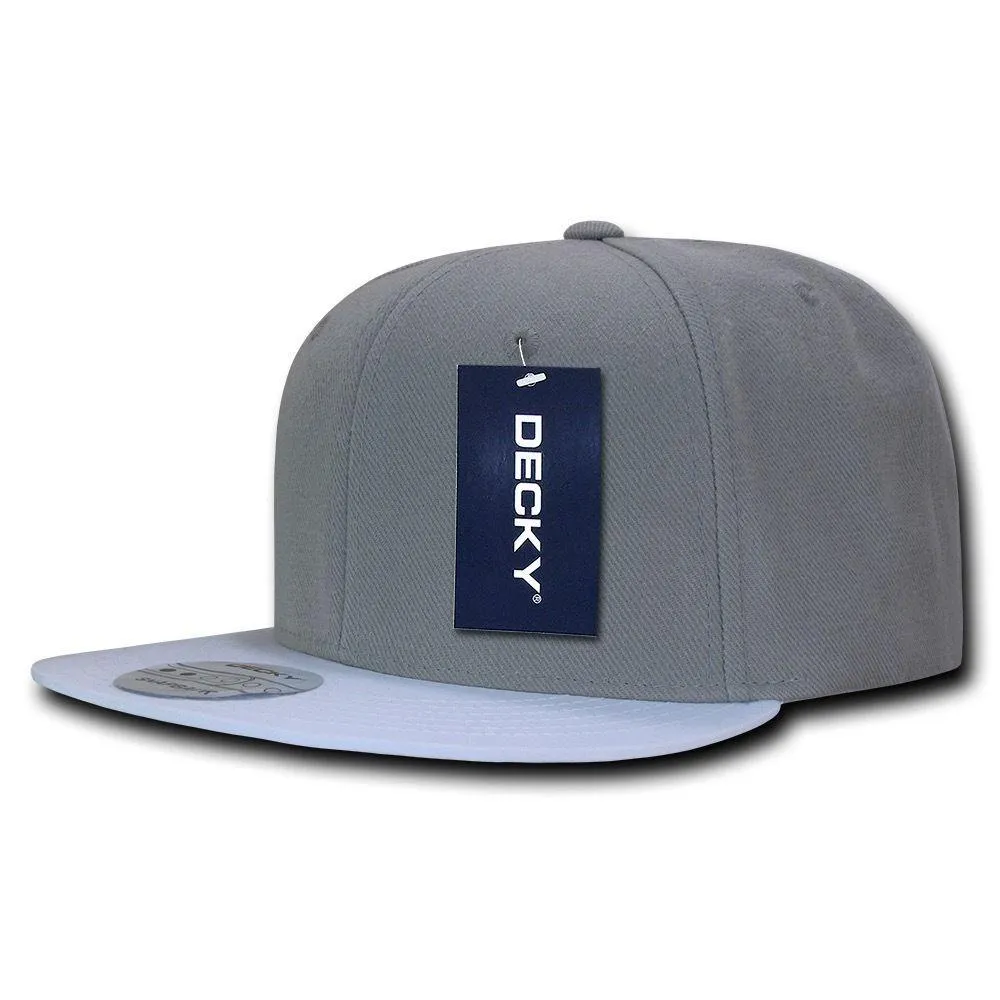 Decky Brim Two Tone Snapbacks 6 Panel Baseball Hats Caps Unisex