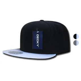 Decky Brim Two Tone Snapbacks 6 Panel Baseball Hats Caps Unisex