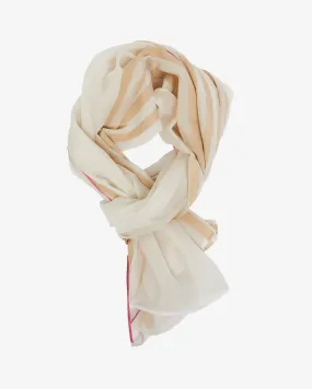 EK Scarf - Taupe Stripe