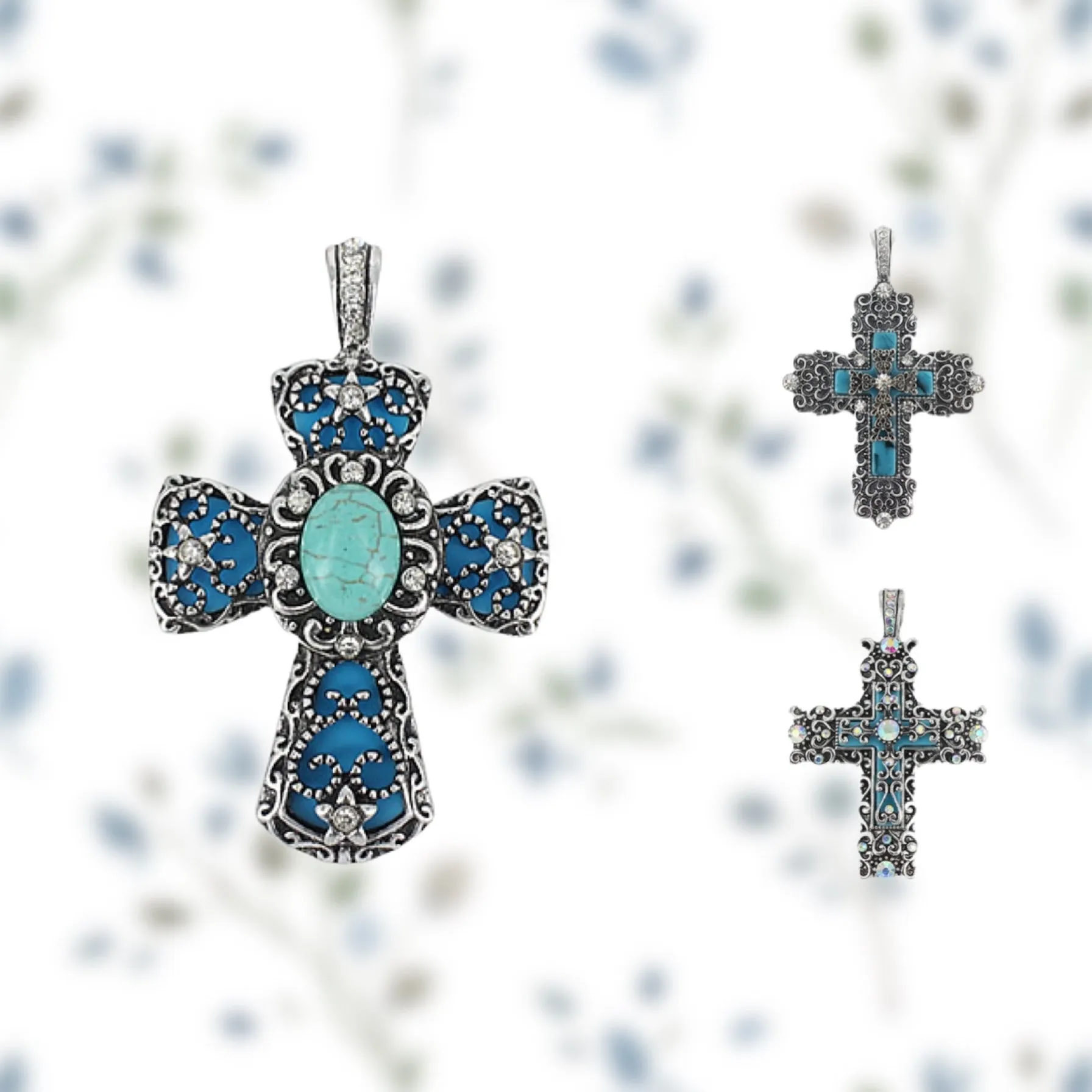 Filigree Cross Pendants