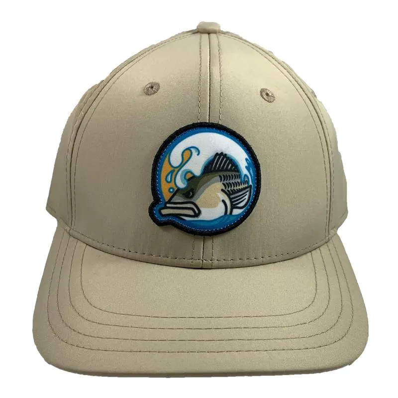 Fish Heads Striper Wave Patch Hat