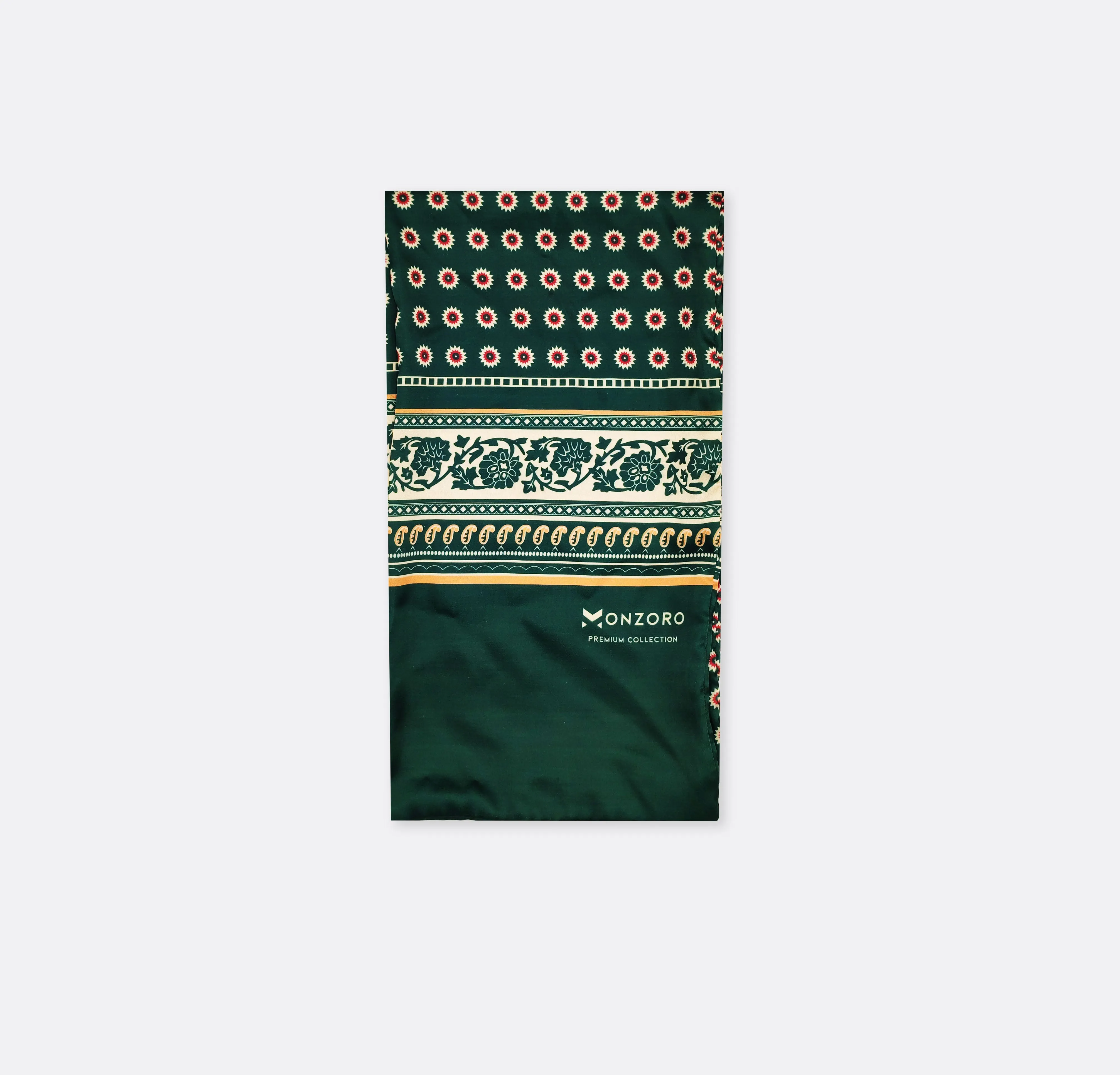 GREEN & GOLD REVERSIBLE - SILK MEN SCARVES