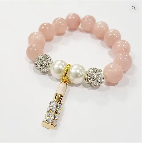 Heart Me Pink Pearl Bracelets