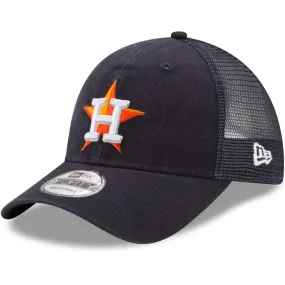 Houston Astros New Era 9FORTY Trucker Washed Snapback Adjustable Hat