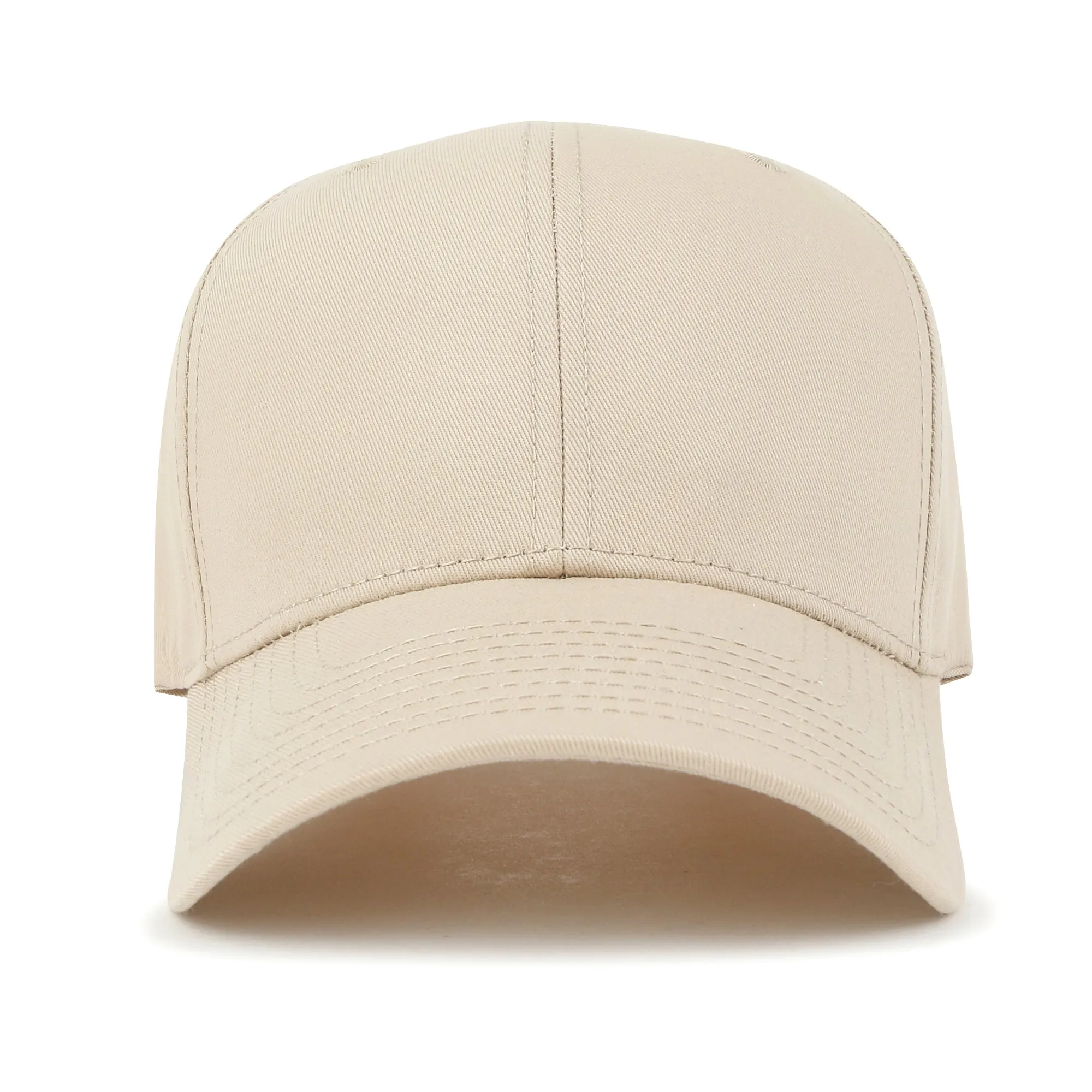 ililily Blank Six Panel Cotton Baseball Cap Basic Hook And Loop Back Trucker Hat