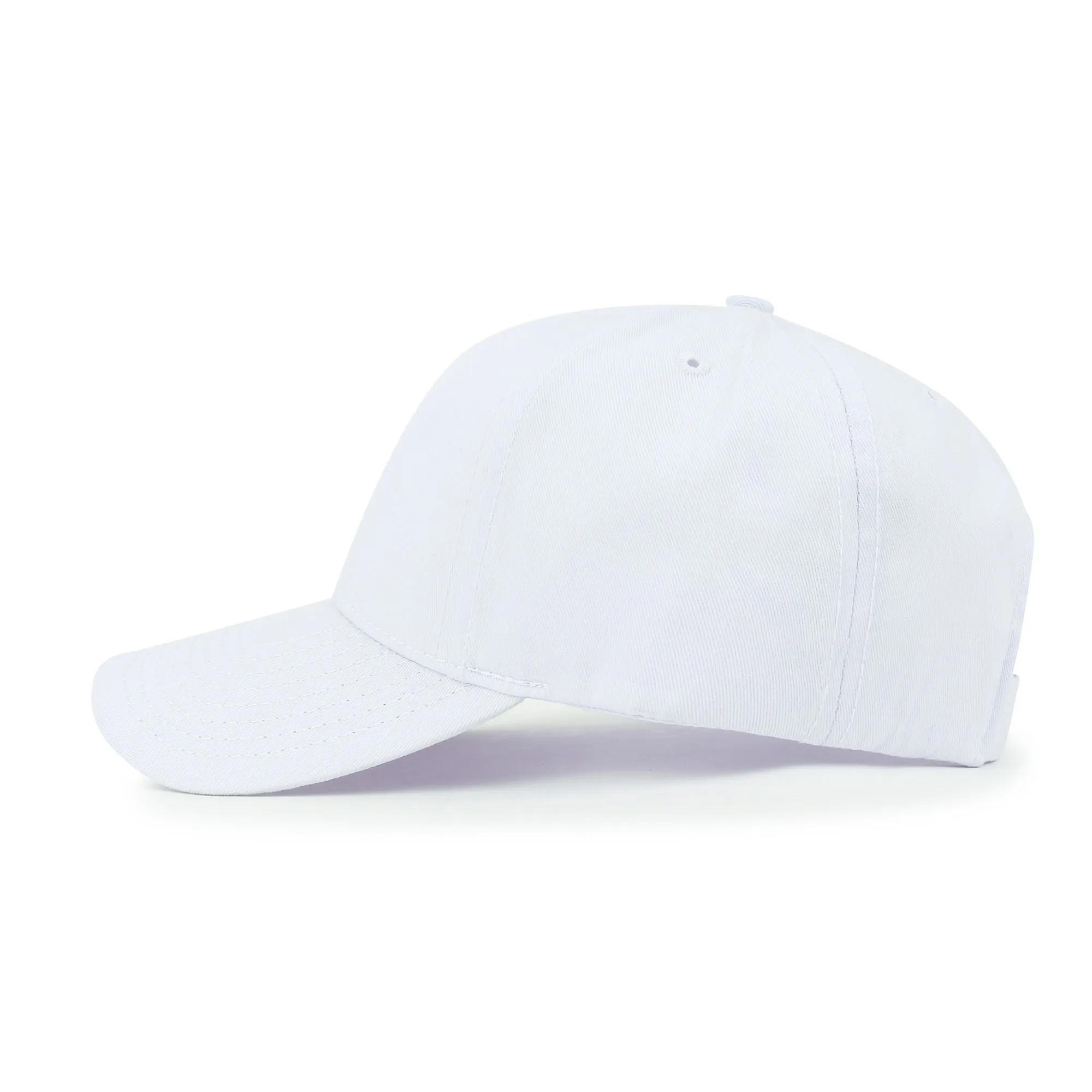 ililily Blank Six Panel Cotton Baseball Cap Basic Hook And Loop Back Trucker Hat