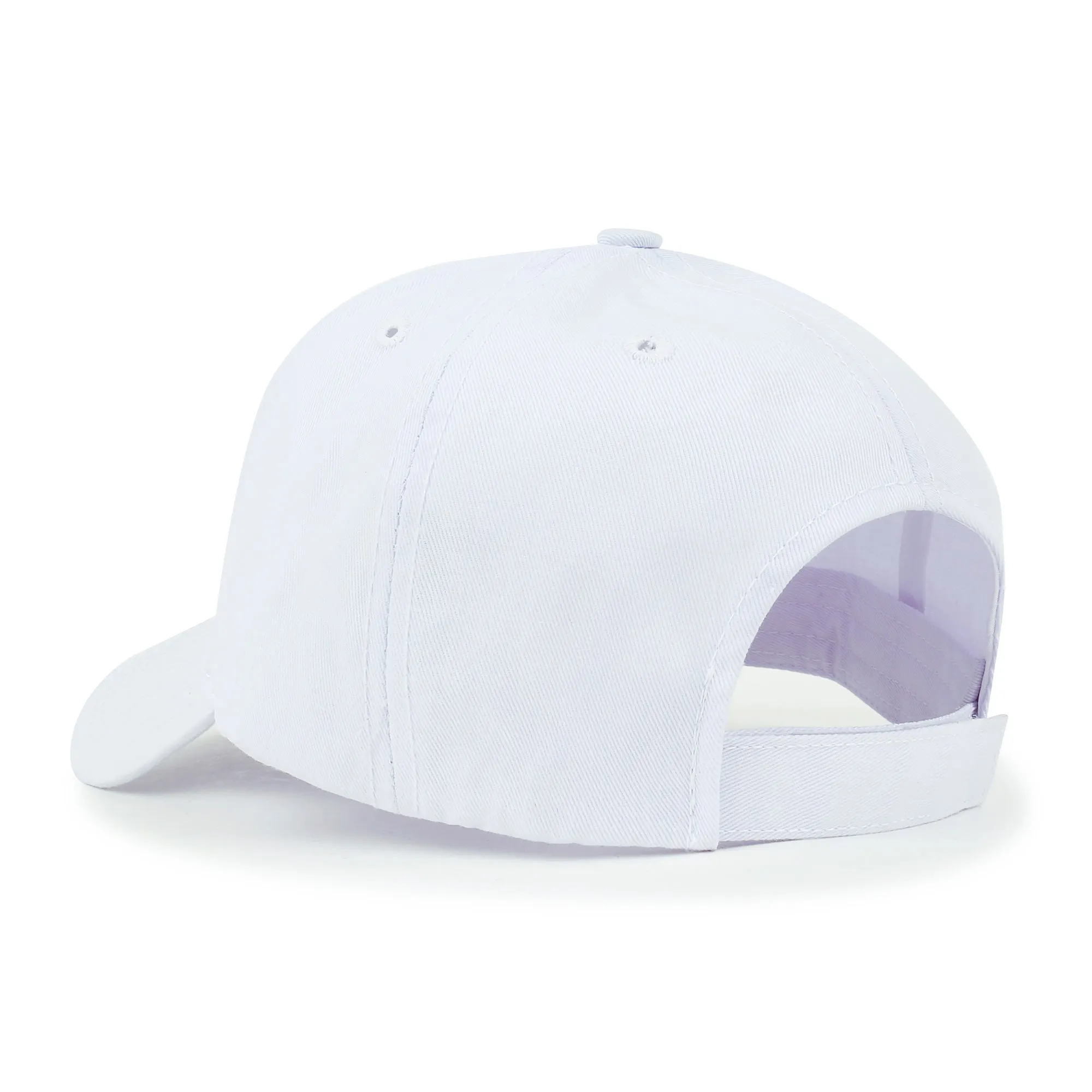 ililily Blank Six Panel Cotton Baseball Cap Basic Hook And Loop Back Trucker Hat