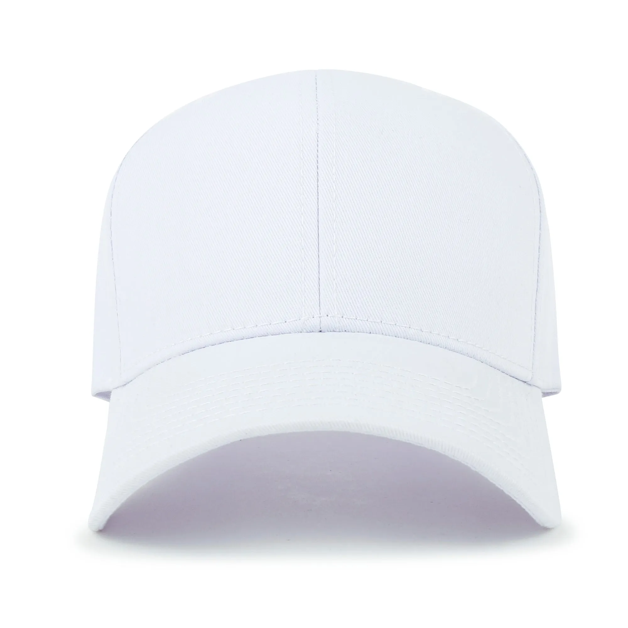 ililily Blank Six Panel Cotton Baseball Cap Basic Hook And Loop Back Trucker Hat