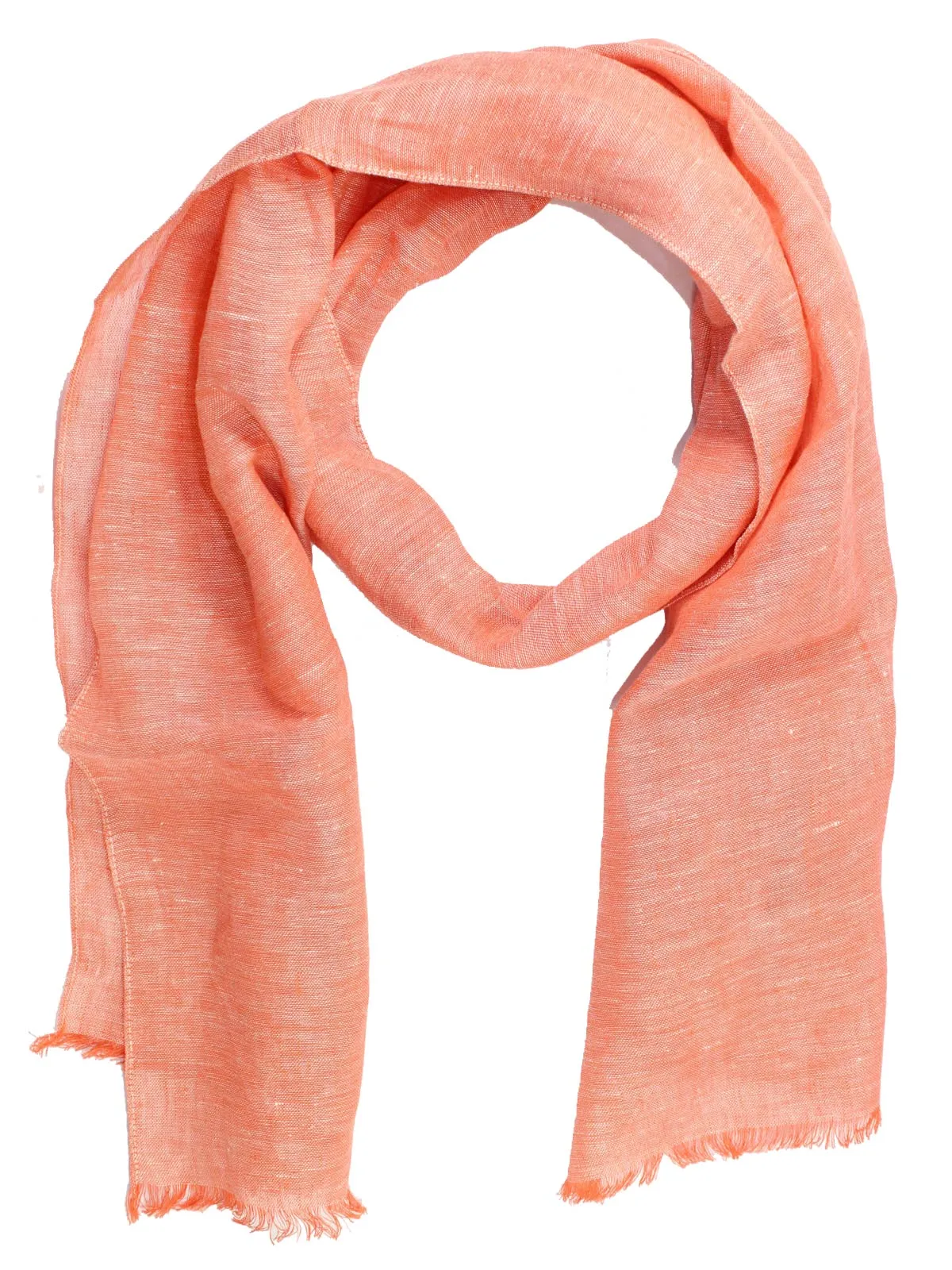 Kiton Linen Scarf Pink Design FINAL SALE