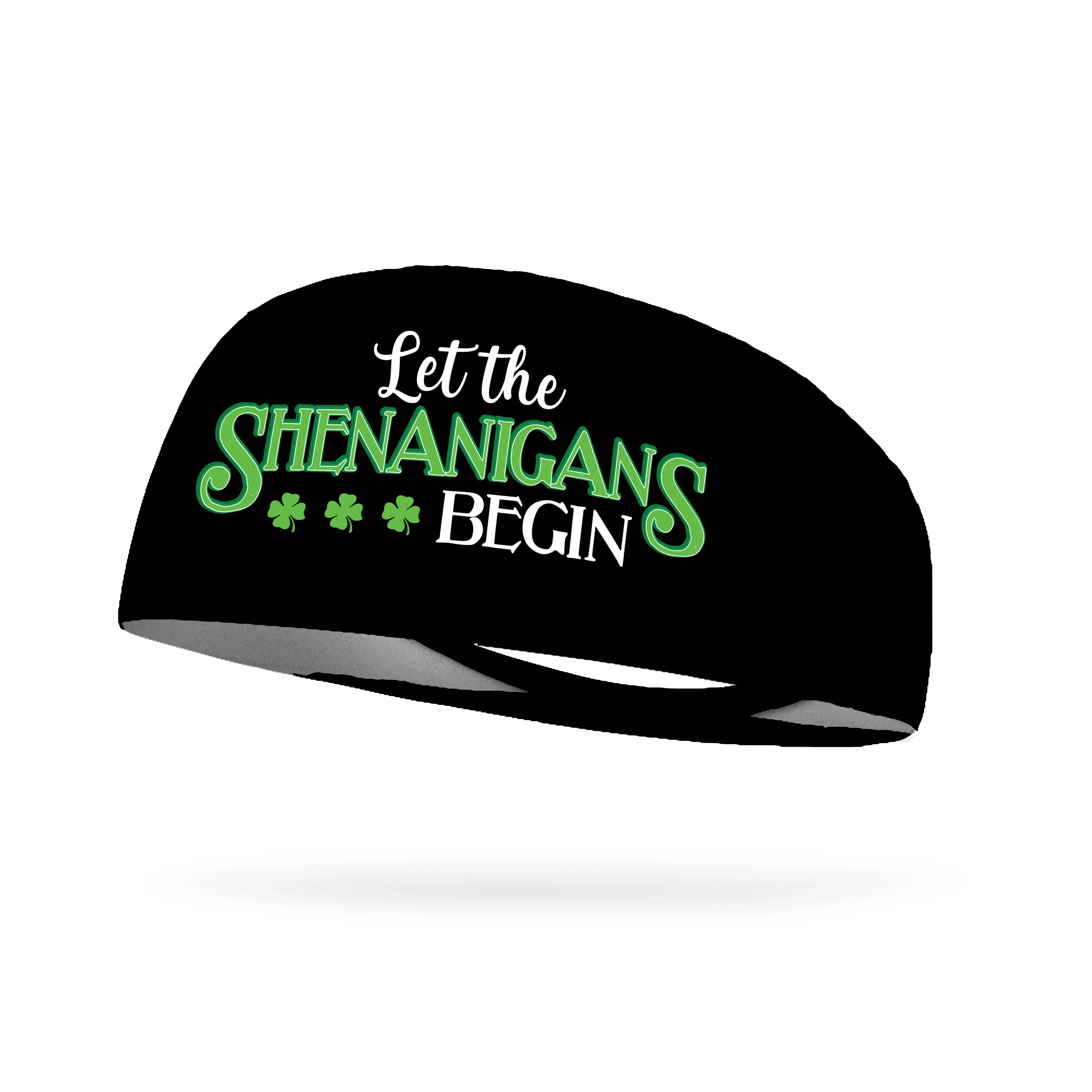 Let the Shenanigans Begin (3 Shamrocks) Wicking Headband