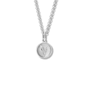 Lily of the Valley Necklace Pendant Silver