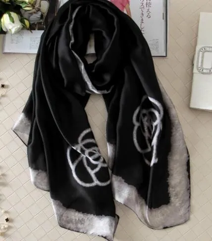 Luxury Brand Soft Silk Foulard Summer Women Scarf