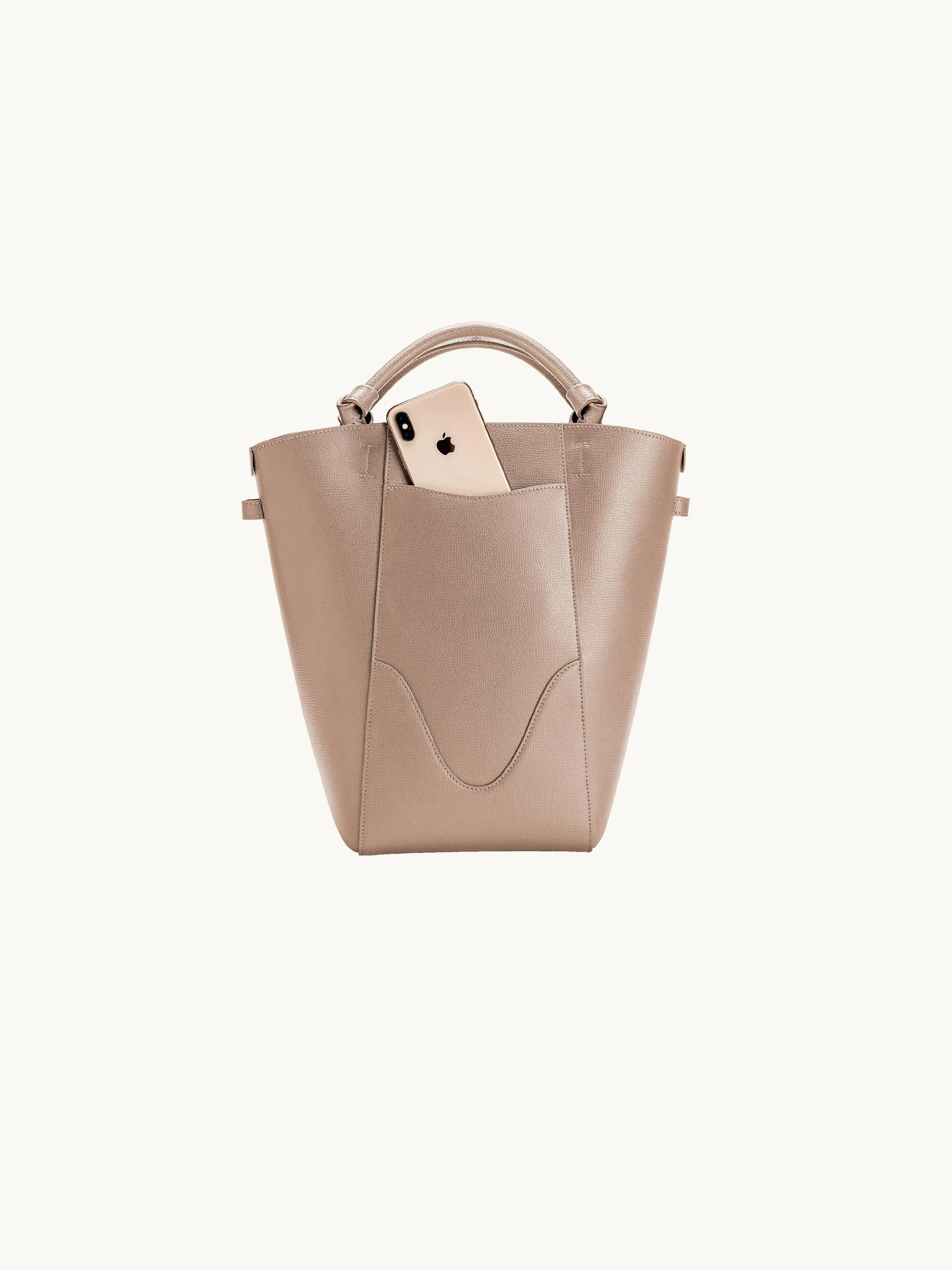 Marina Bucket Bag Latte (Luster Pebble)