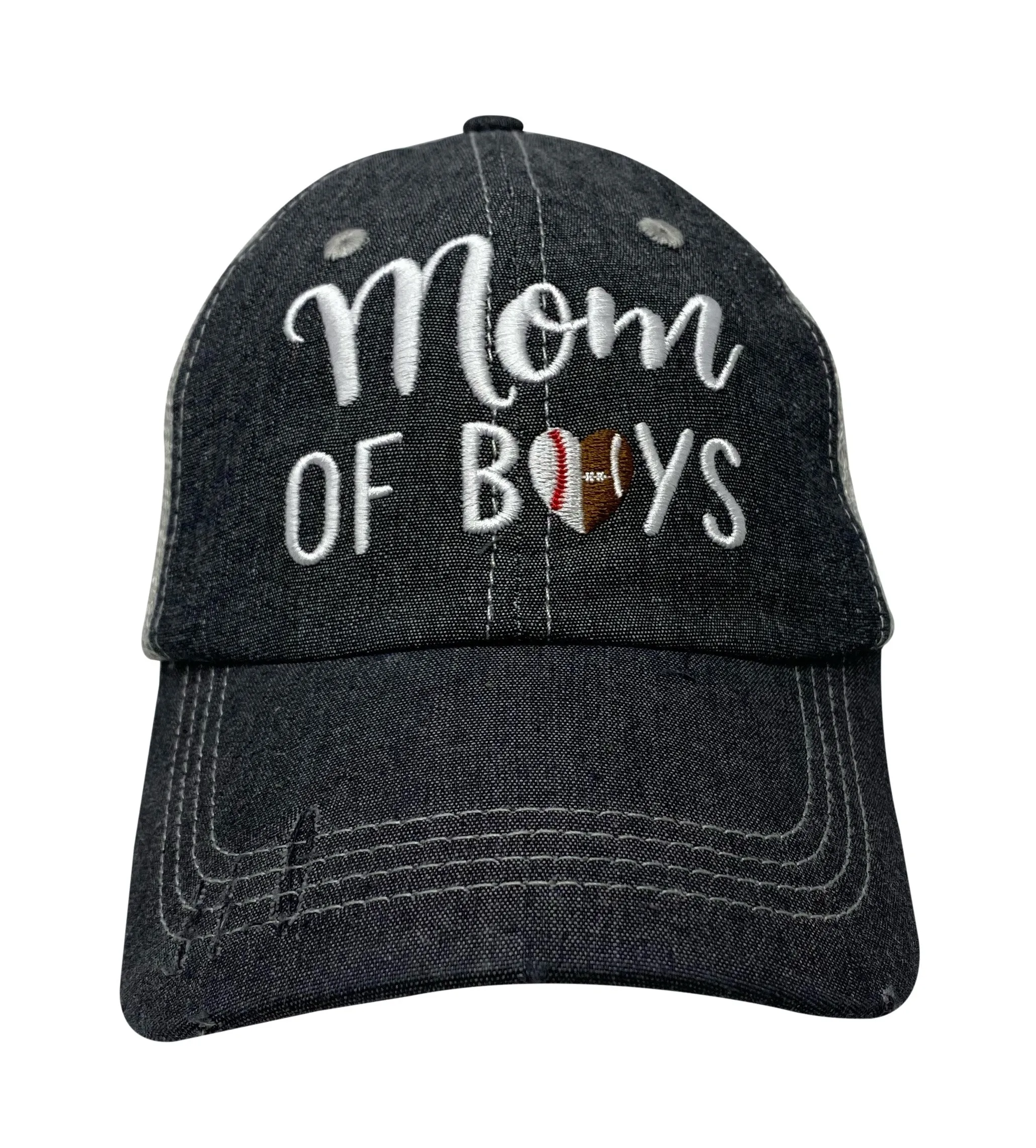 Mom of Boys Football Mom Baseball MOM MESH Hat Cap -374