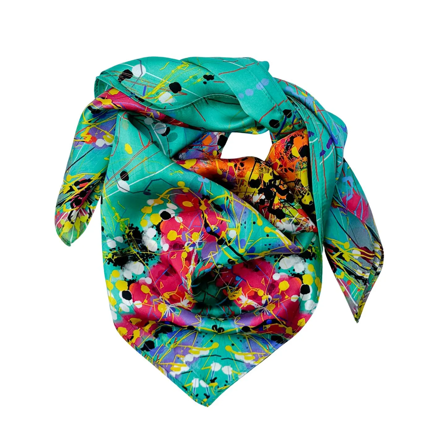 Mulberry Silk Luxury Scarf- Neural Tempest