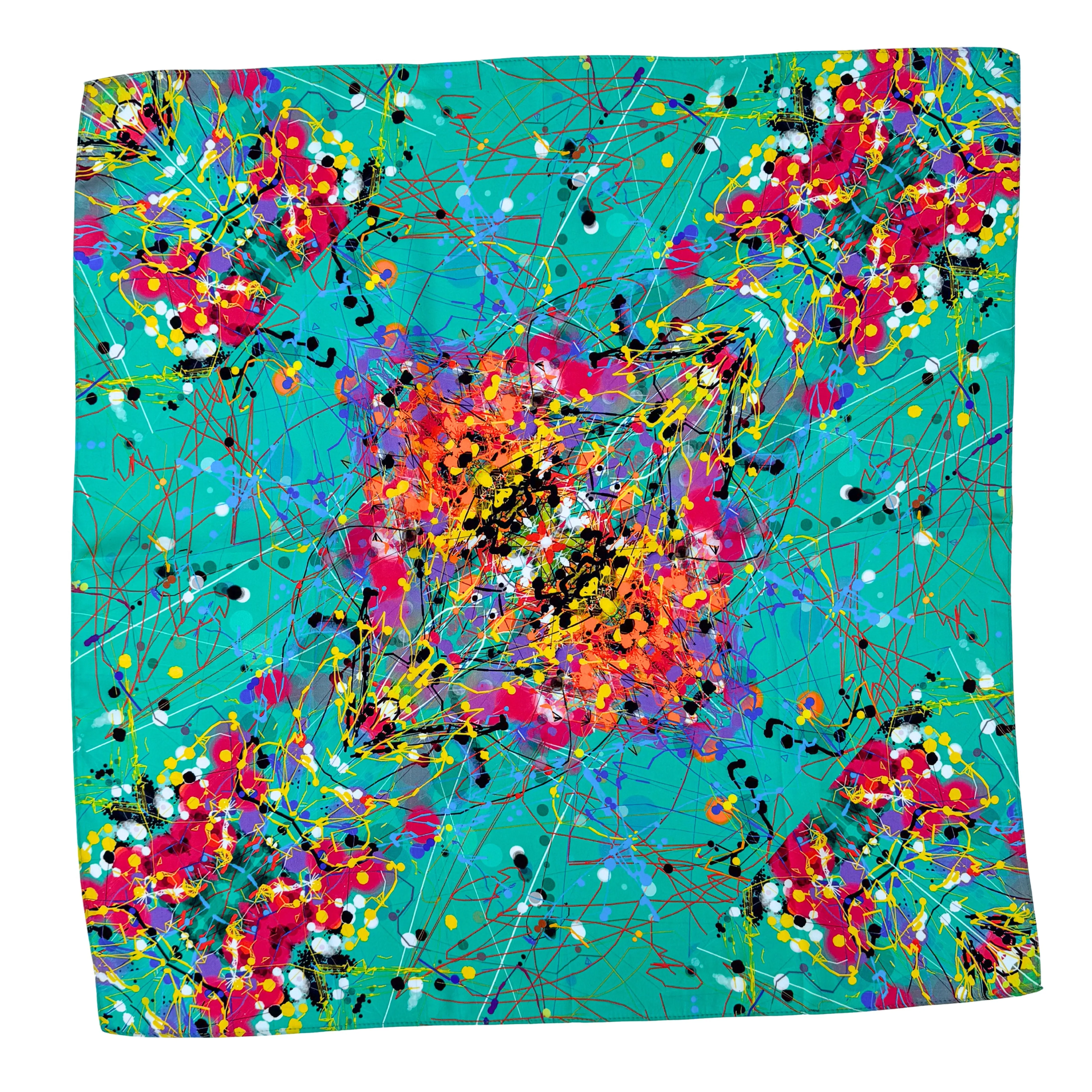 Mulberry Silk Luxury Scarf- Neural Tempest