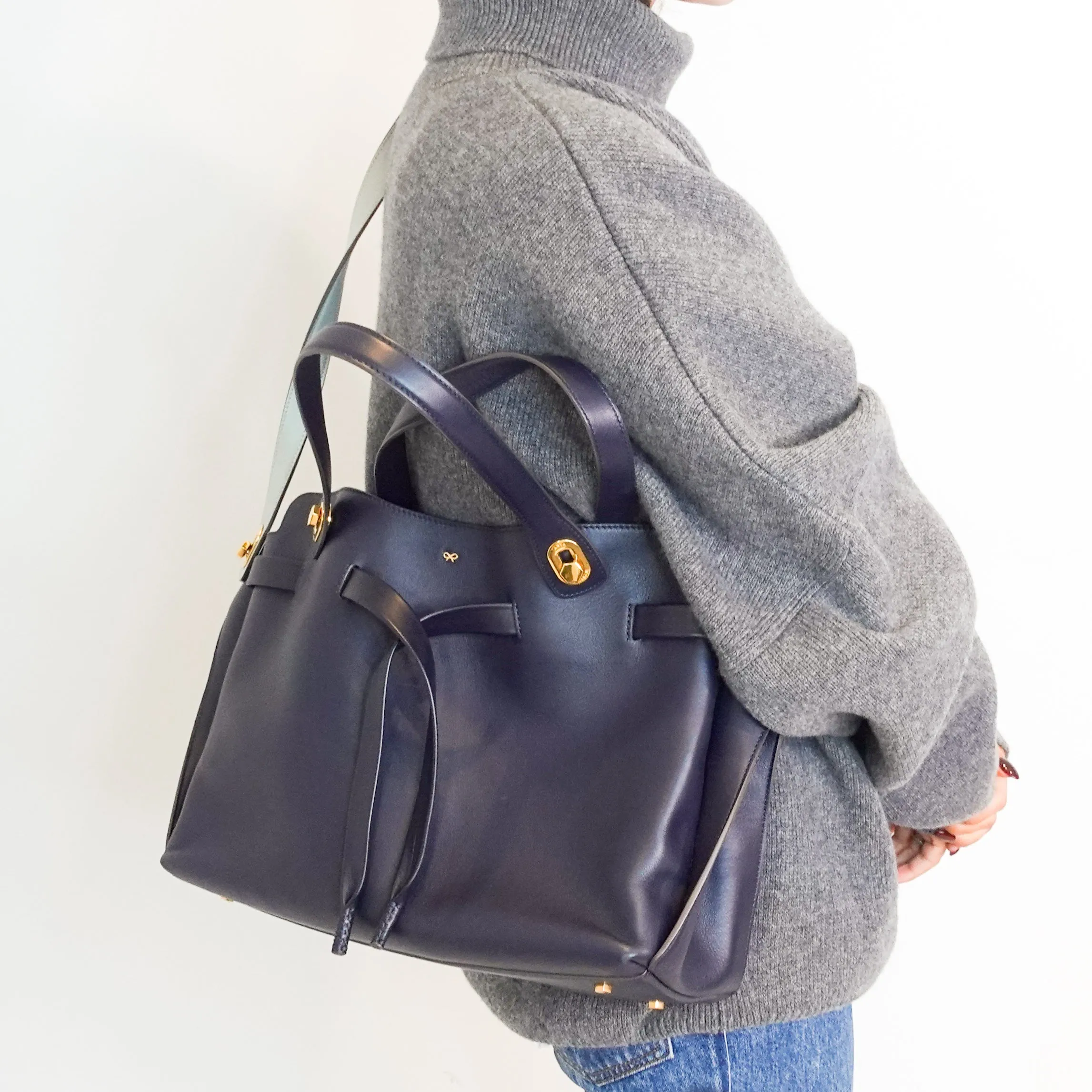 Navy tote RRP £700