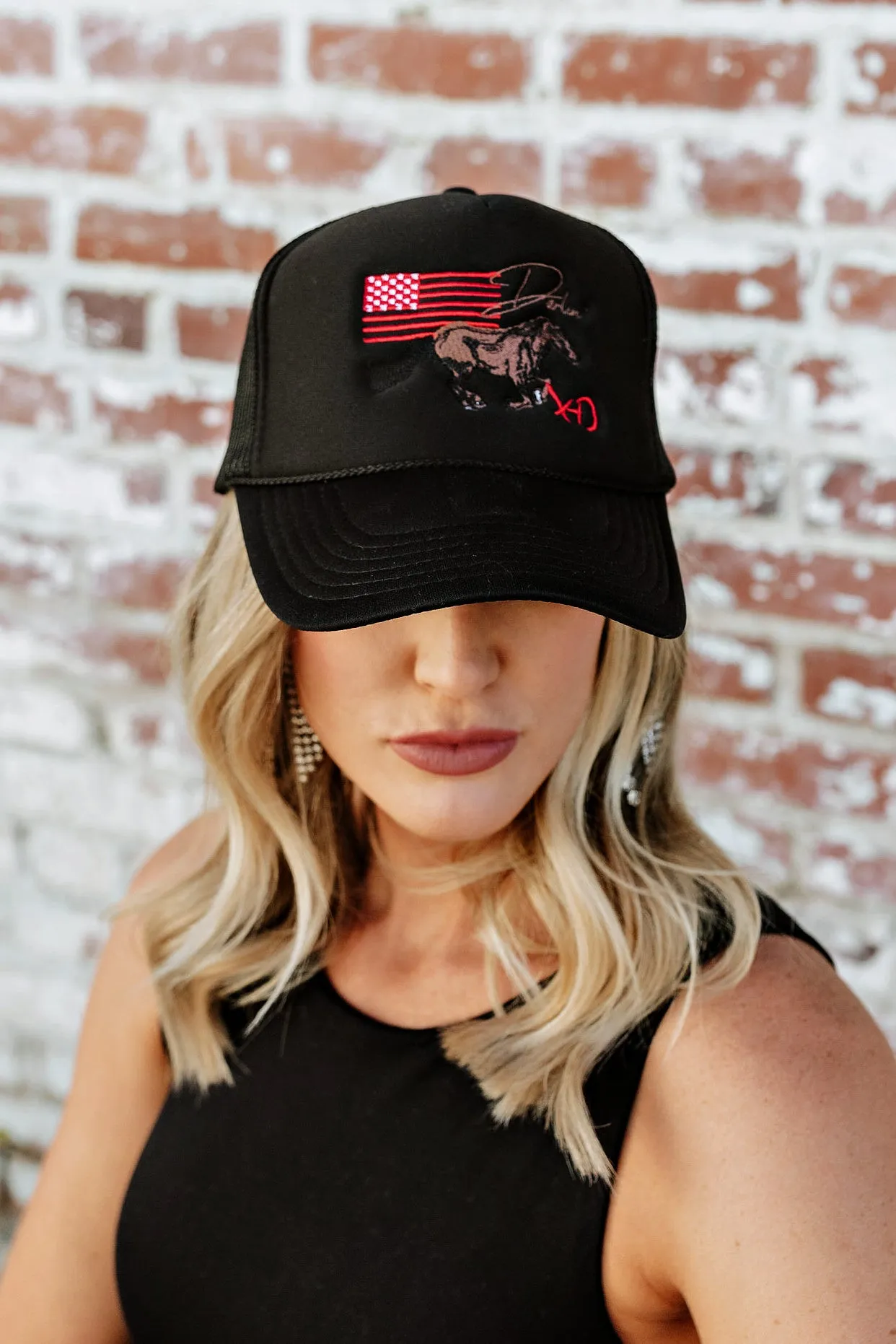 NEW!! DARLIN Black Trucker Hat by DARLIN' Brand