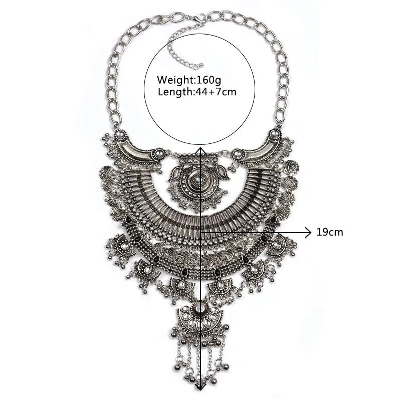 New Fashion Multi-layer Maxi Necklace Bridal Jewelry Vintage Bib Collar Choker Statement Necklaces & Pendants Collier Femme