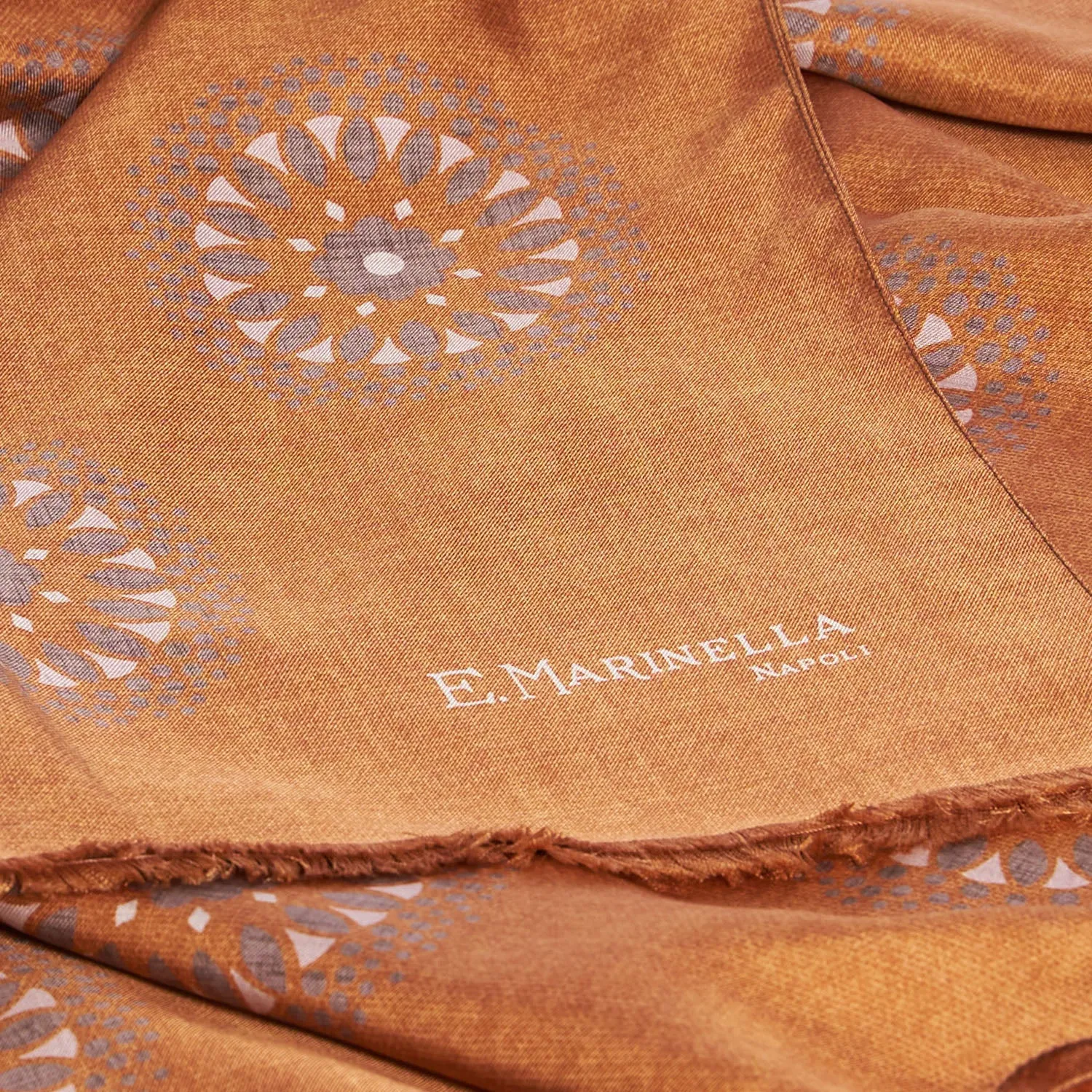 ORANGE MADDER SILK STOLE