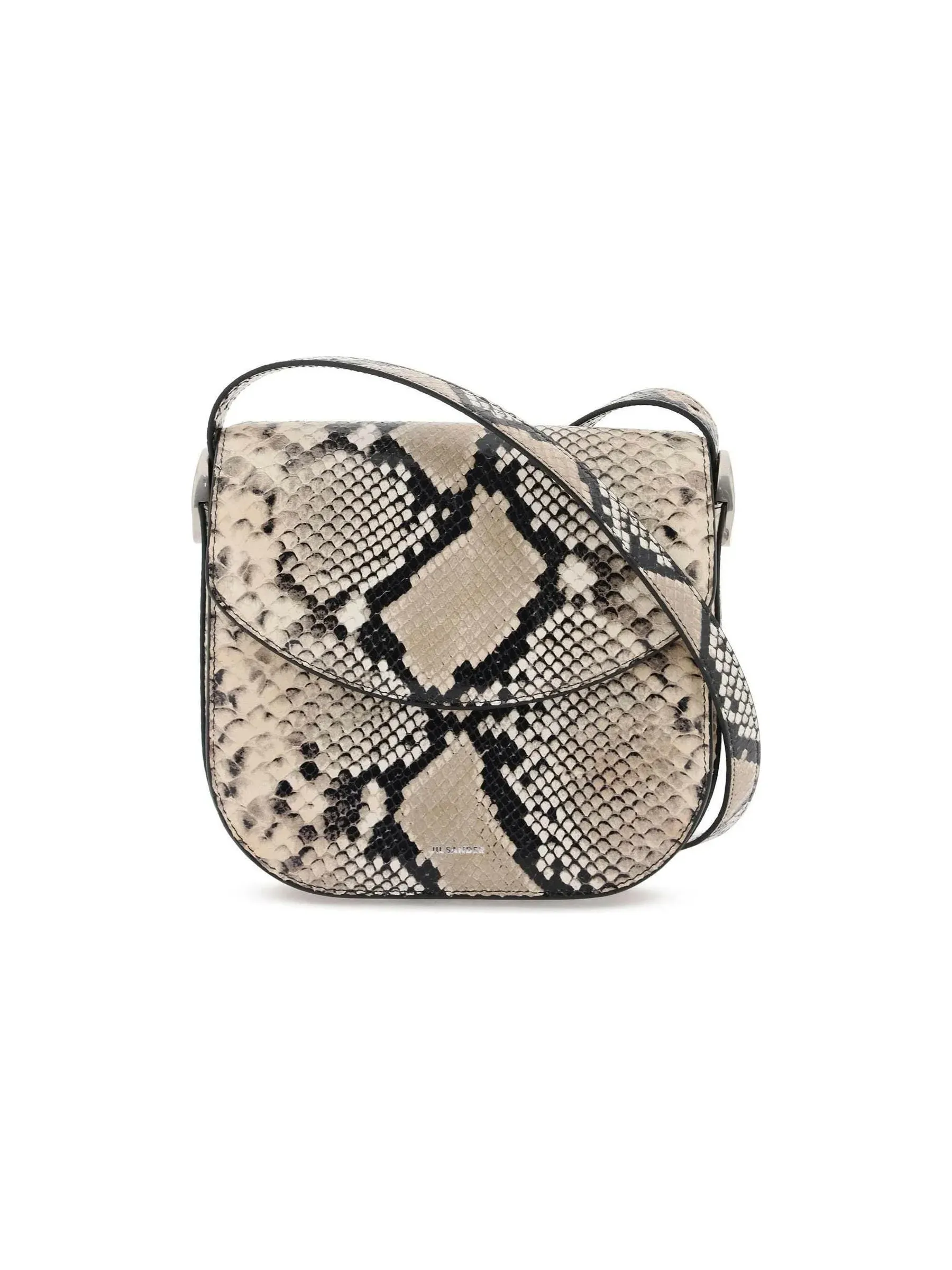 Python Snakeskin Leather Shoulder Bag