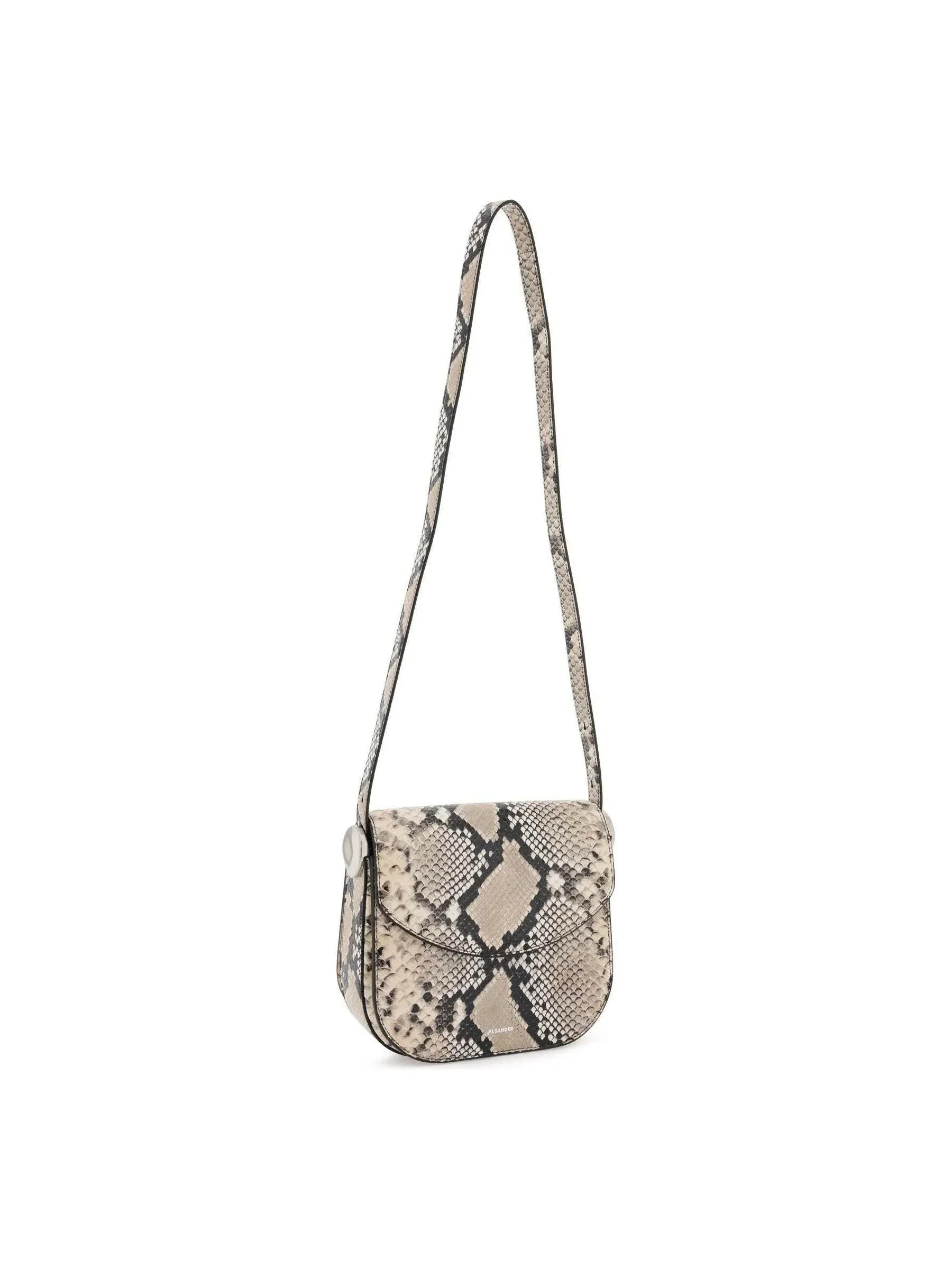 Python Snakeskin Leather Shoulder Bag