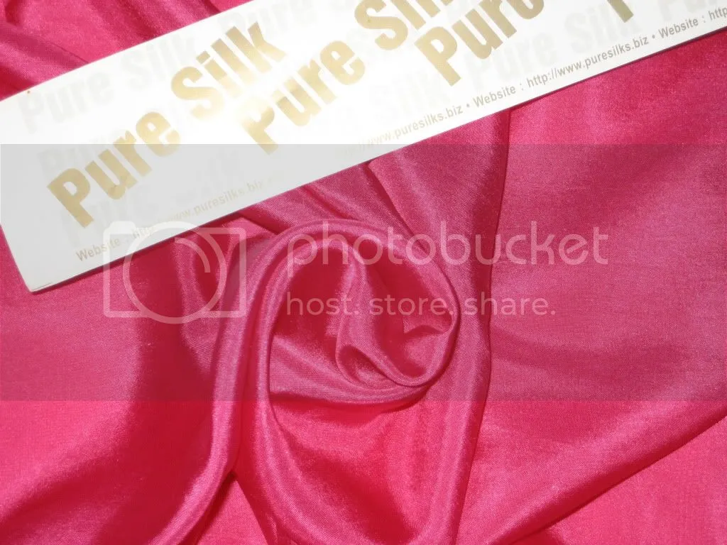 RICH Hot Pink COLOUR PLAIN HABOTAI SILK 54&quot;