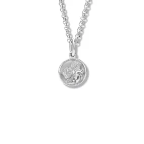 Rose Necklace Pendant Silver