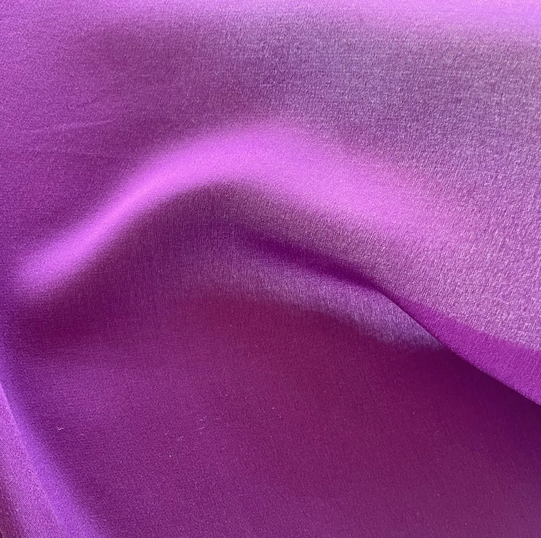 Semi-Sheer Rich Orchid Silk Georgette (Made in Italy)