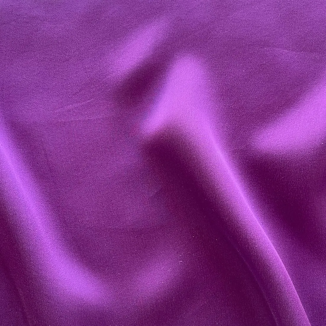 Semi-Sheer Rich Orchid Silk Georgette (Made in Italy)