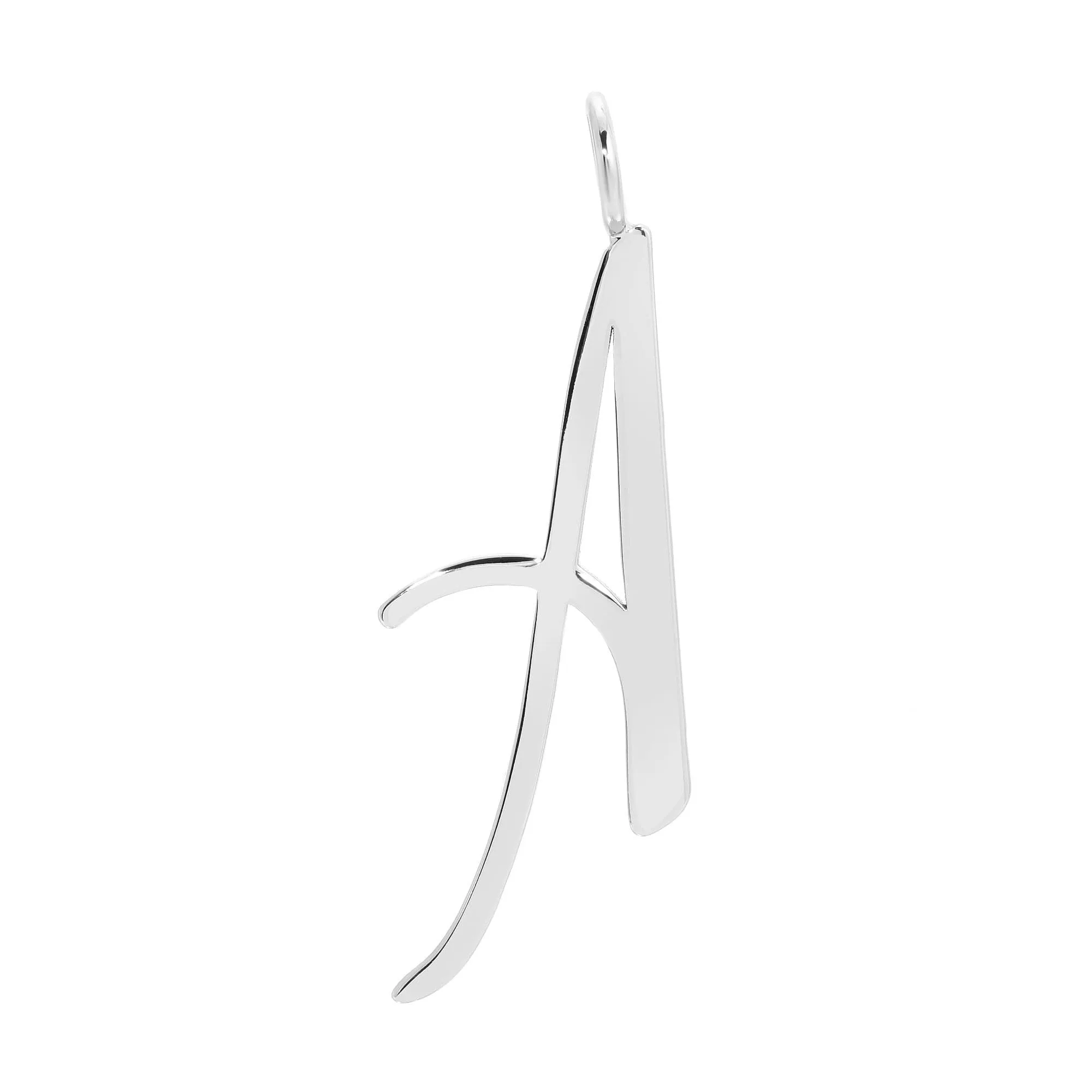 Silver Large Letter Pendants