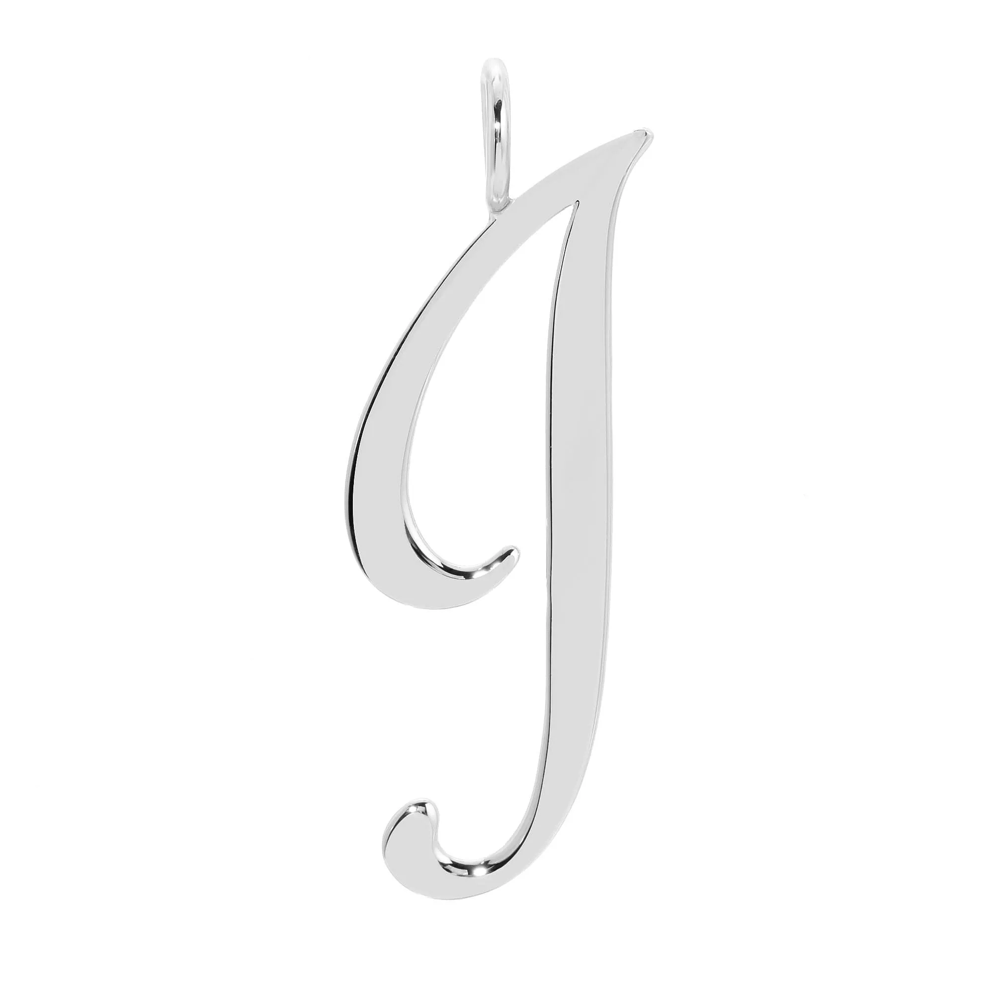 Silver Large Letter Pendants