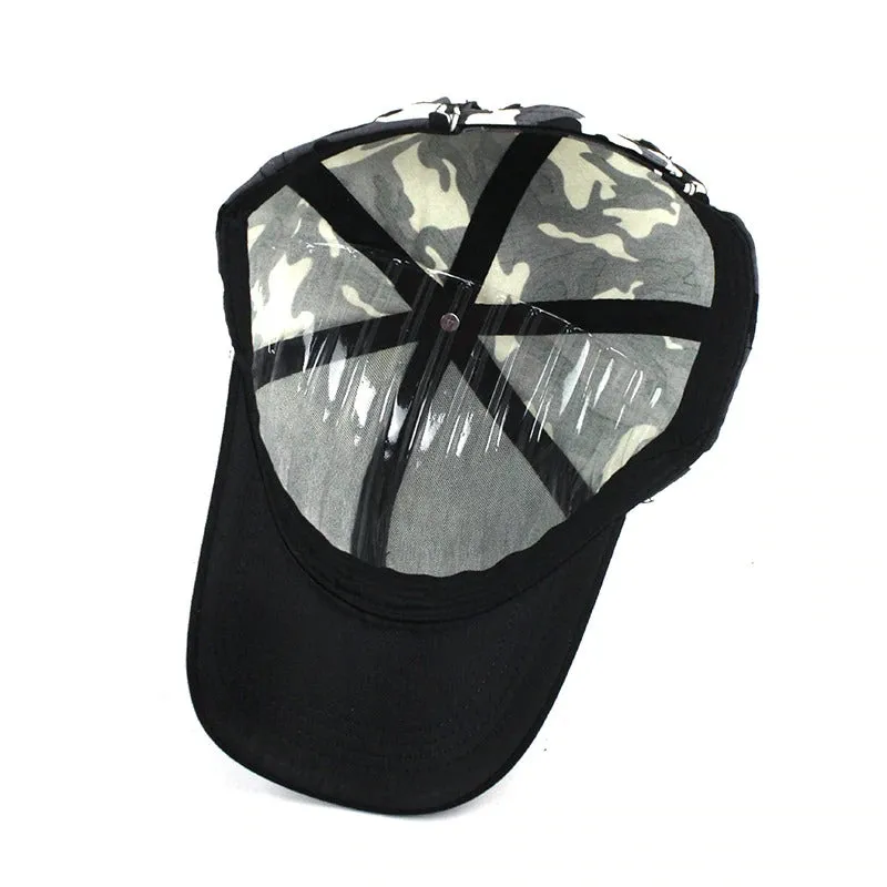 Snow Camouflage Tactical Trucker Snapback Baseball Cap