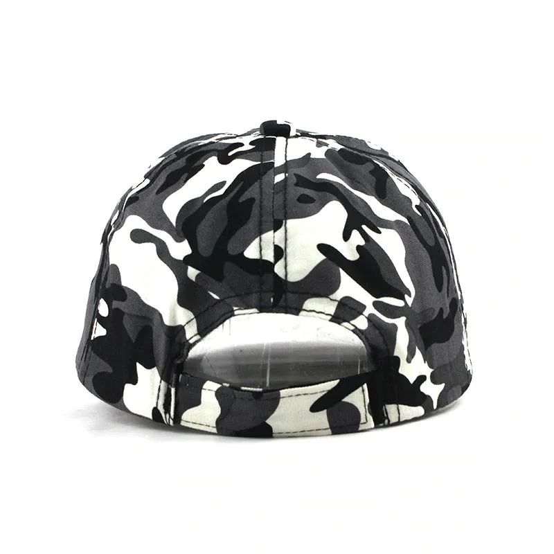 Snow Camouflage Tactical Trucker Snapback Baseball Cap