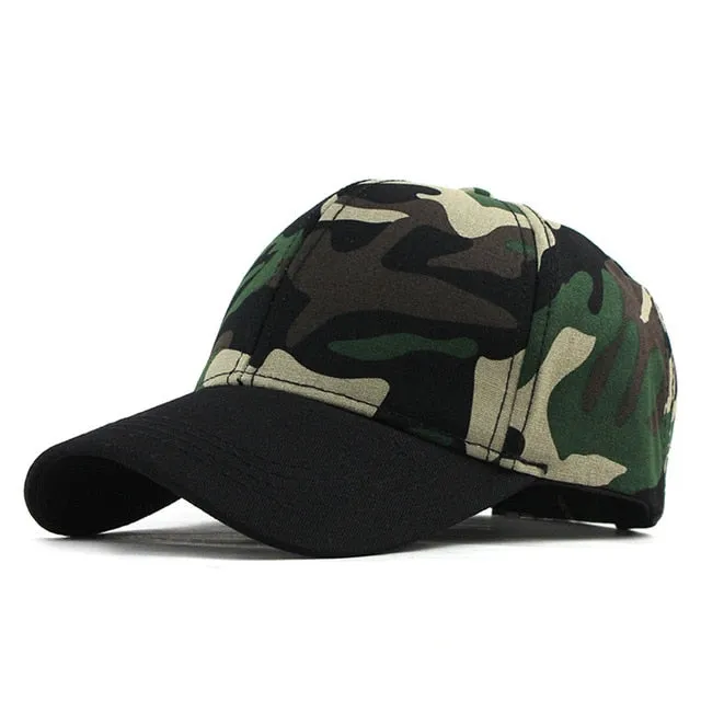 Snow Camouflage Tactical Trucker Snapback Baseball Cap