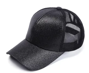 Sparkle Ponytail Trucker Hat Cap