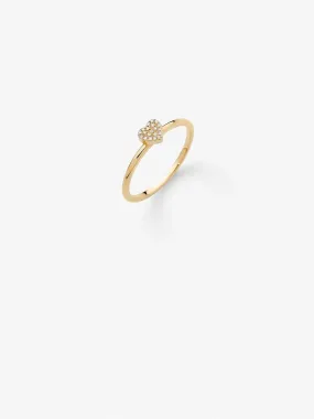 Stackable Diamond Heart Ring